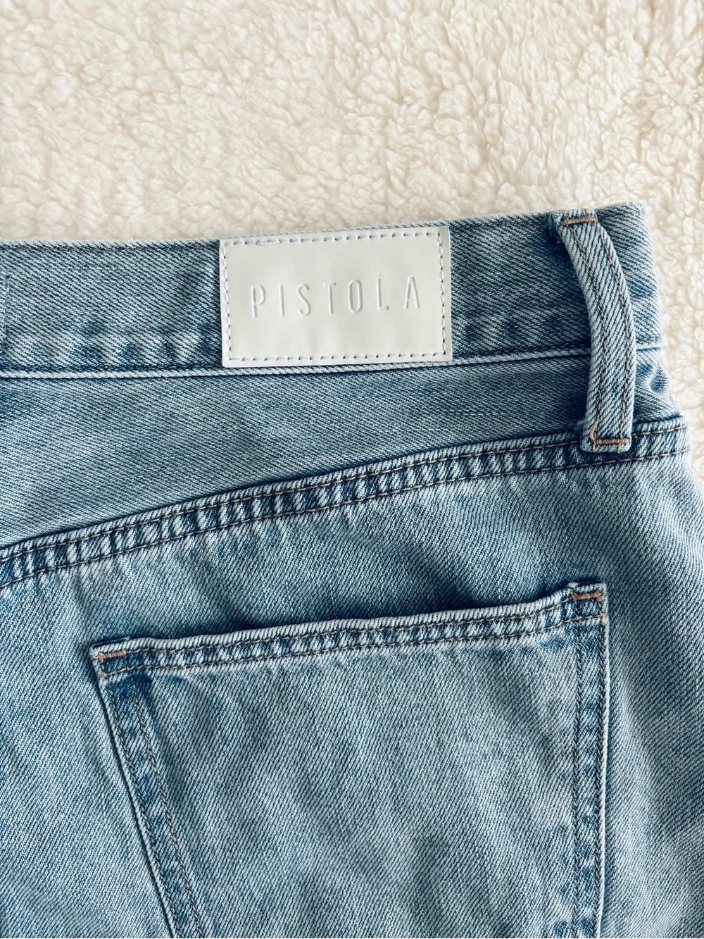 Pistola Denim Mini Skirt Women’s Size 28 Light Wash Jean Skirt Y2K Casual